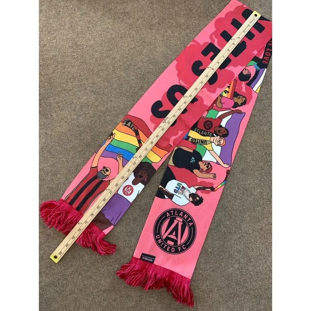 Atlanta United FC Scarf Ruffneck MLS June 2023 Pride Unites Us LGBTQ